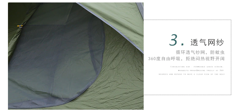 Cheap Goat Tents Ultralight Portable Waterproof Breathable Damp proof 3 4 Person Quick Automatic Opening Double Layer Outdoor Camping Tent 3Color Tents 
